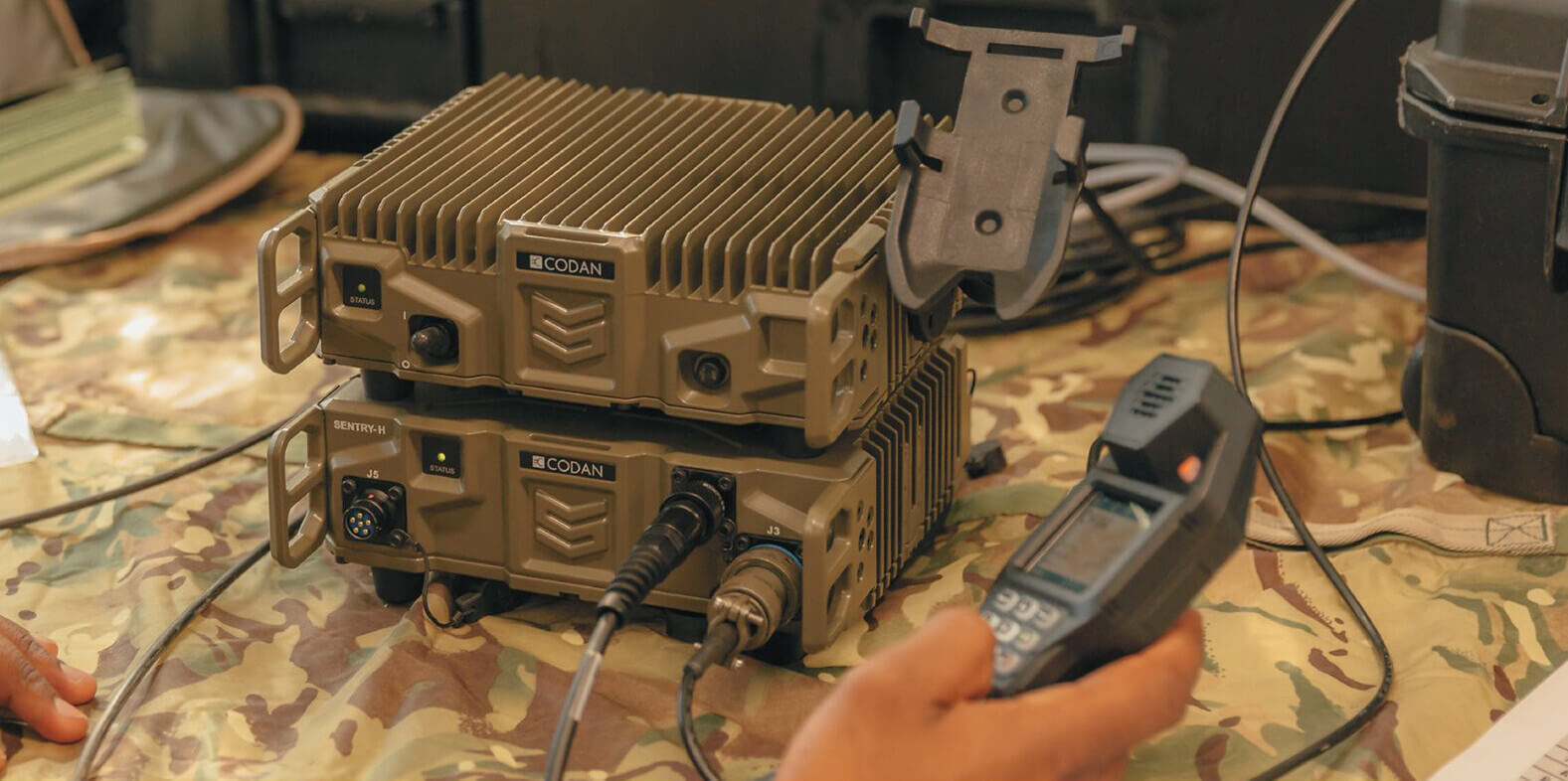 Driver and yellow van